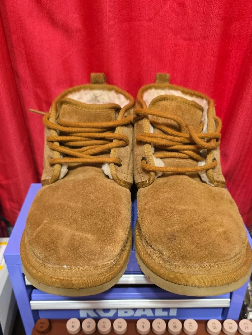 UGG Chestnut Brown Suede Lace-Up Ankle Boots